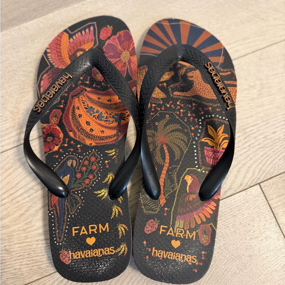 FARM Rio Colorful Flip Flops